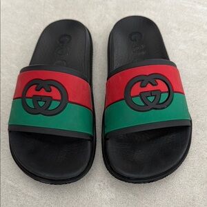 Gucci Black Red Green Slides